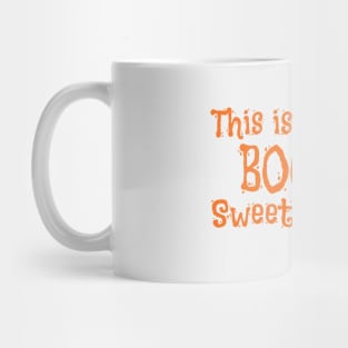 This is Boo Sweet, bear bride, Bear sweetie, Ghost Halloween T-Shirt Mug